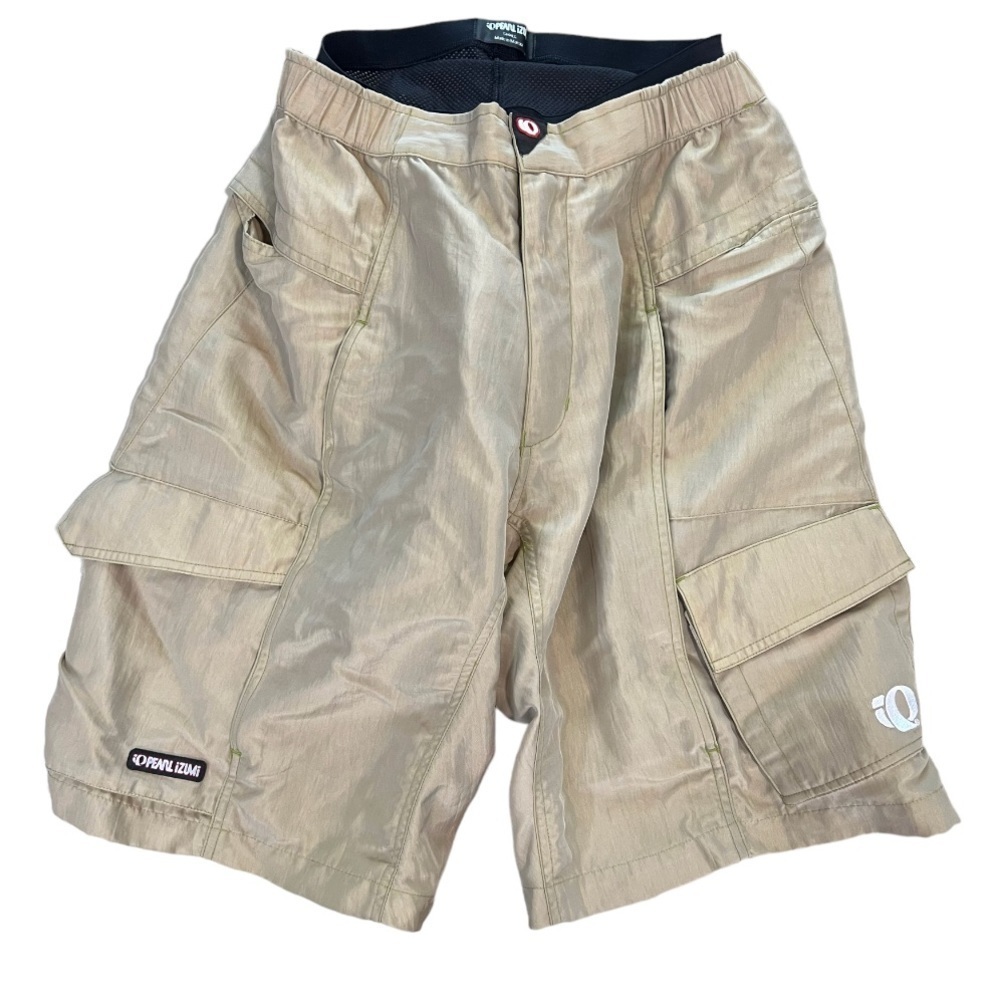 Pearl Izumi Khaki Cargo Cycling Shorts Size S